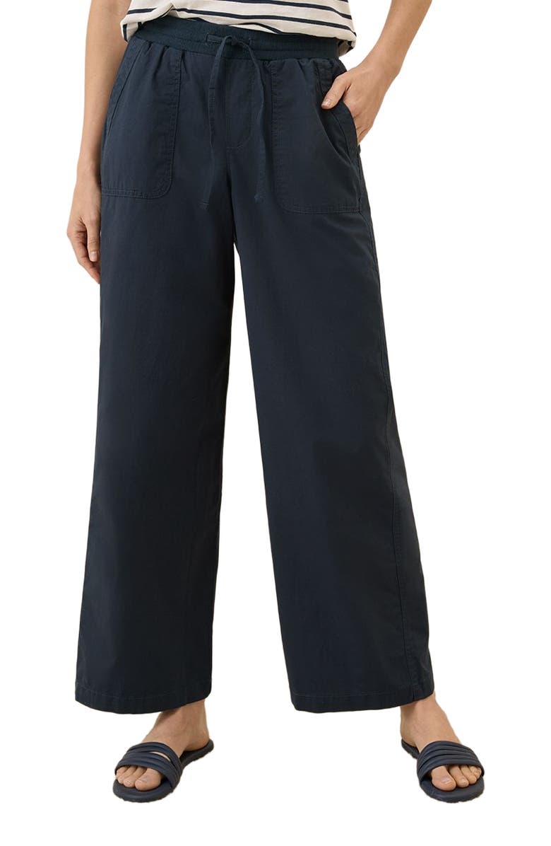 Pact Organic Cotton Monterey Poplin Wide Leg, Alternate, color, Midnight Blue