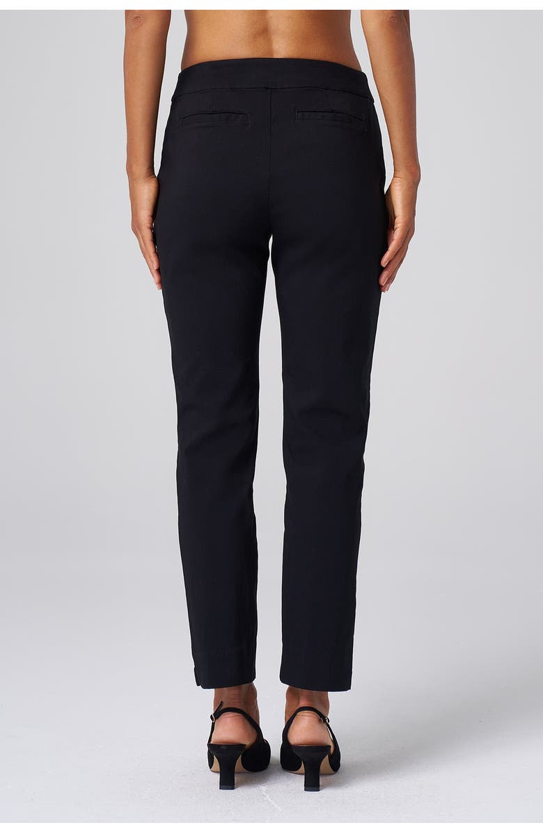 Franne Golde Greenwich Stretch Sculpting Ankle Pant, Alternate, color, Black