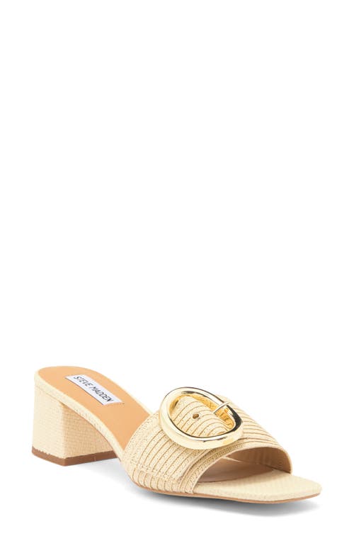Steve Madden Seacrest Sandal In Nat Raffia