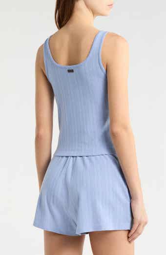 Pointelle Scoop Neck Sleep Tank