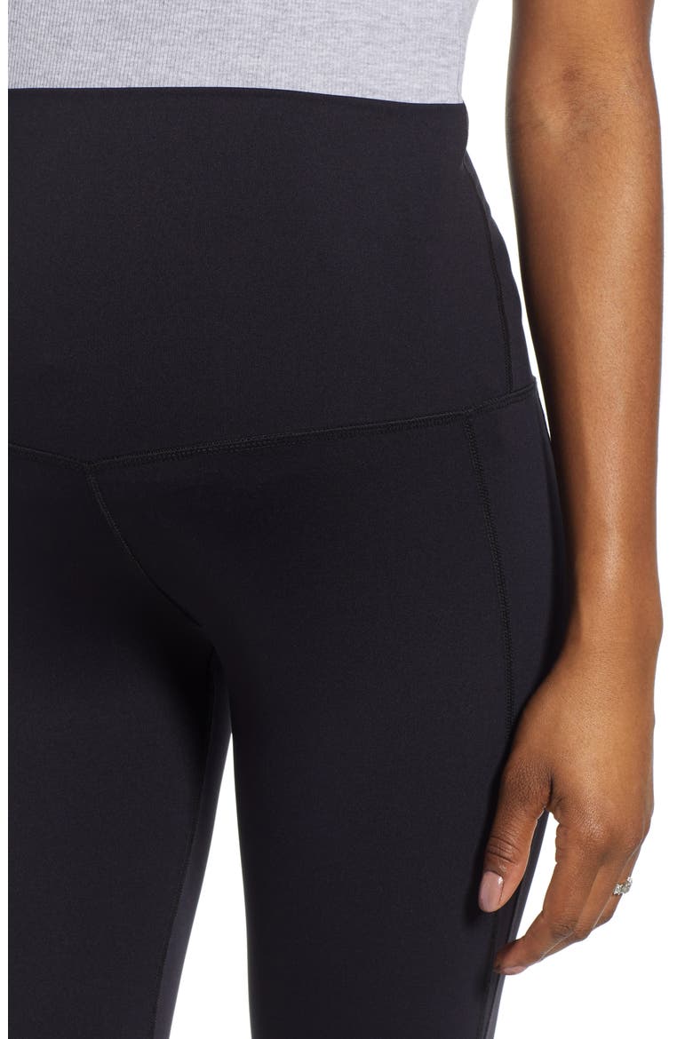 Maternity Leggings, Alternate, color, CAVIAR BLACK
