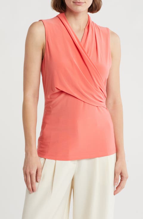Sleeveless Ruched Knit Top