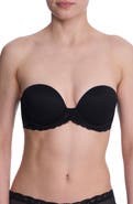 Natori Feathers Lace Plunge Strapless Bra