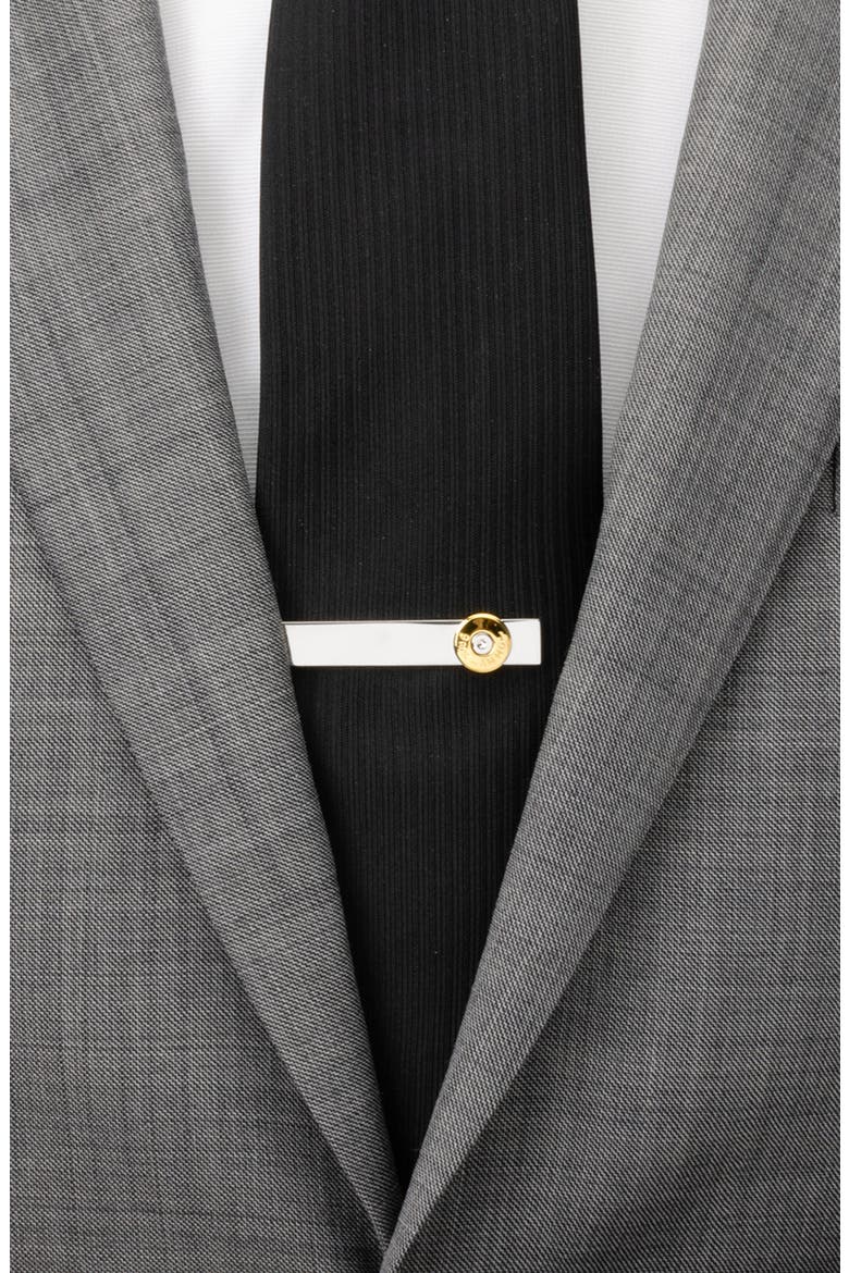Bullet Silver Tie Bar, Alternate, color, SILVER