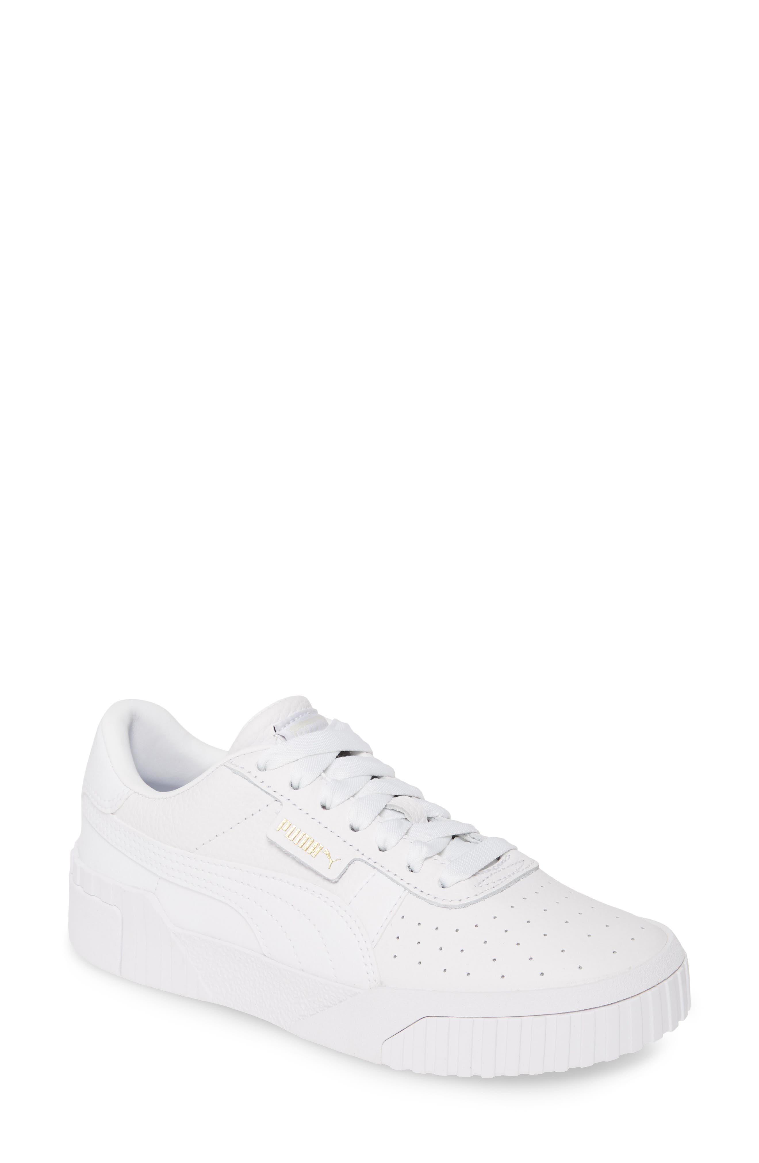 Cali Sneaker, Main, color, PUMA WHITE/ PUMA WHITE/ PINK