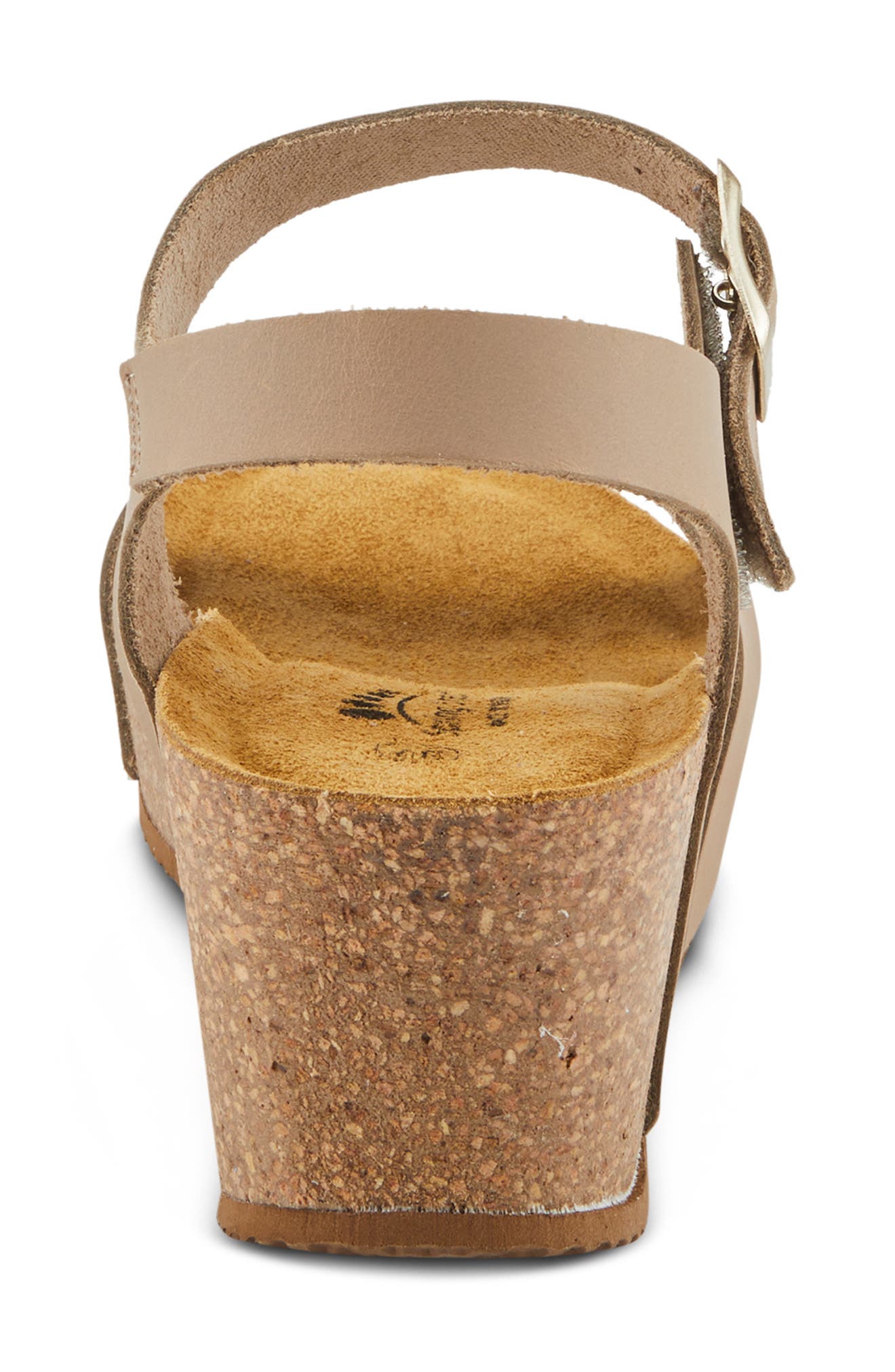 Burton Ankle Strap Platform Wedge Sandal, Alternate, color, TAUPE