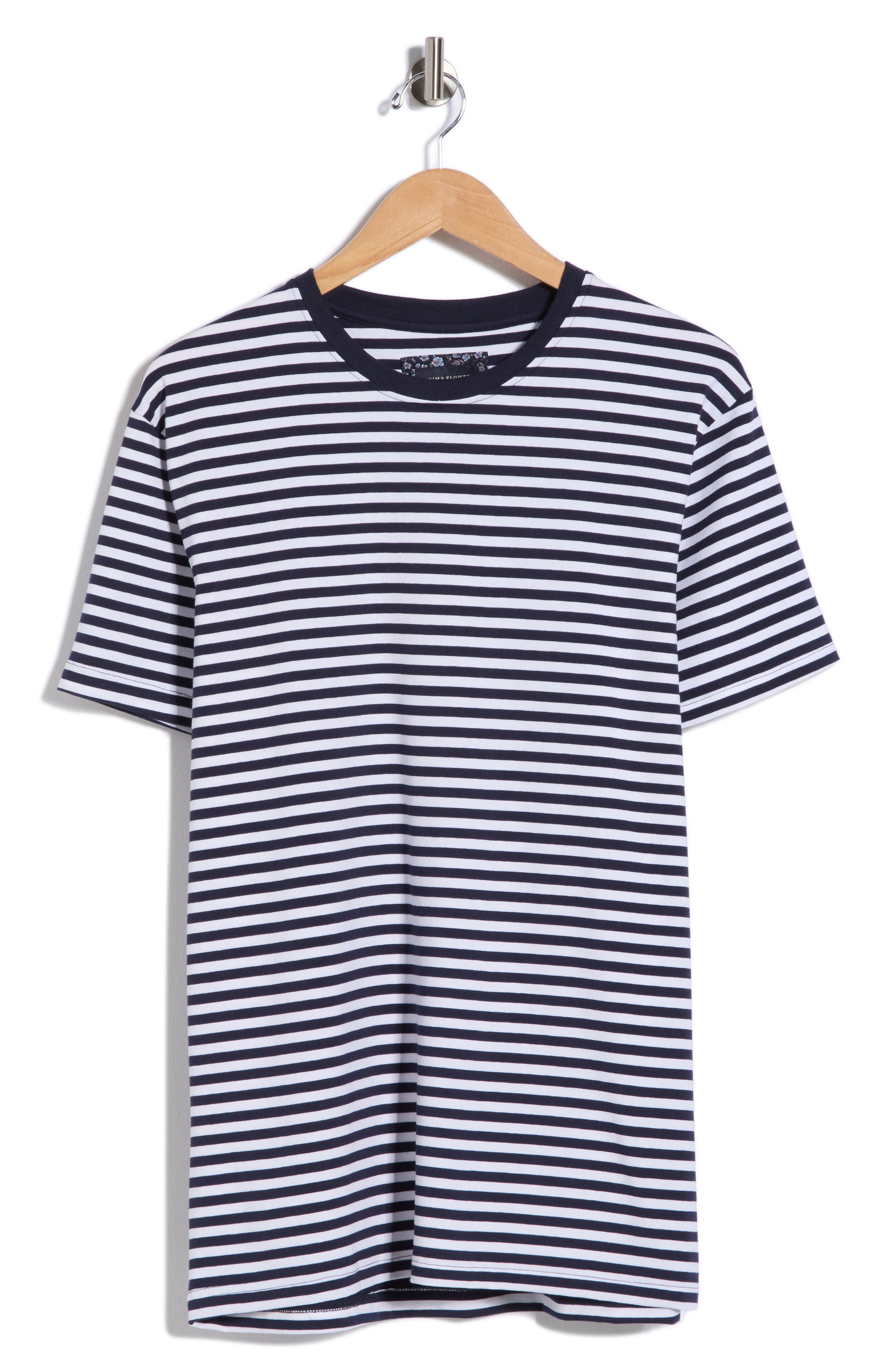 DENIM AND FLOWER Stripe Knit T-Shirt