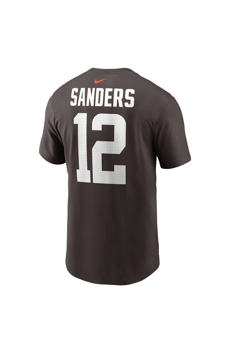 Nike Men's Nike Shedeur Sanders Brown Cleveland Browns 2025 NFL Draft Name & Number T-Shirt, Alternate, color, Brown