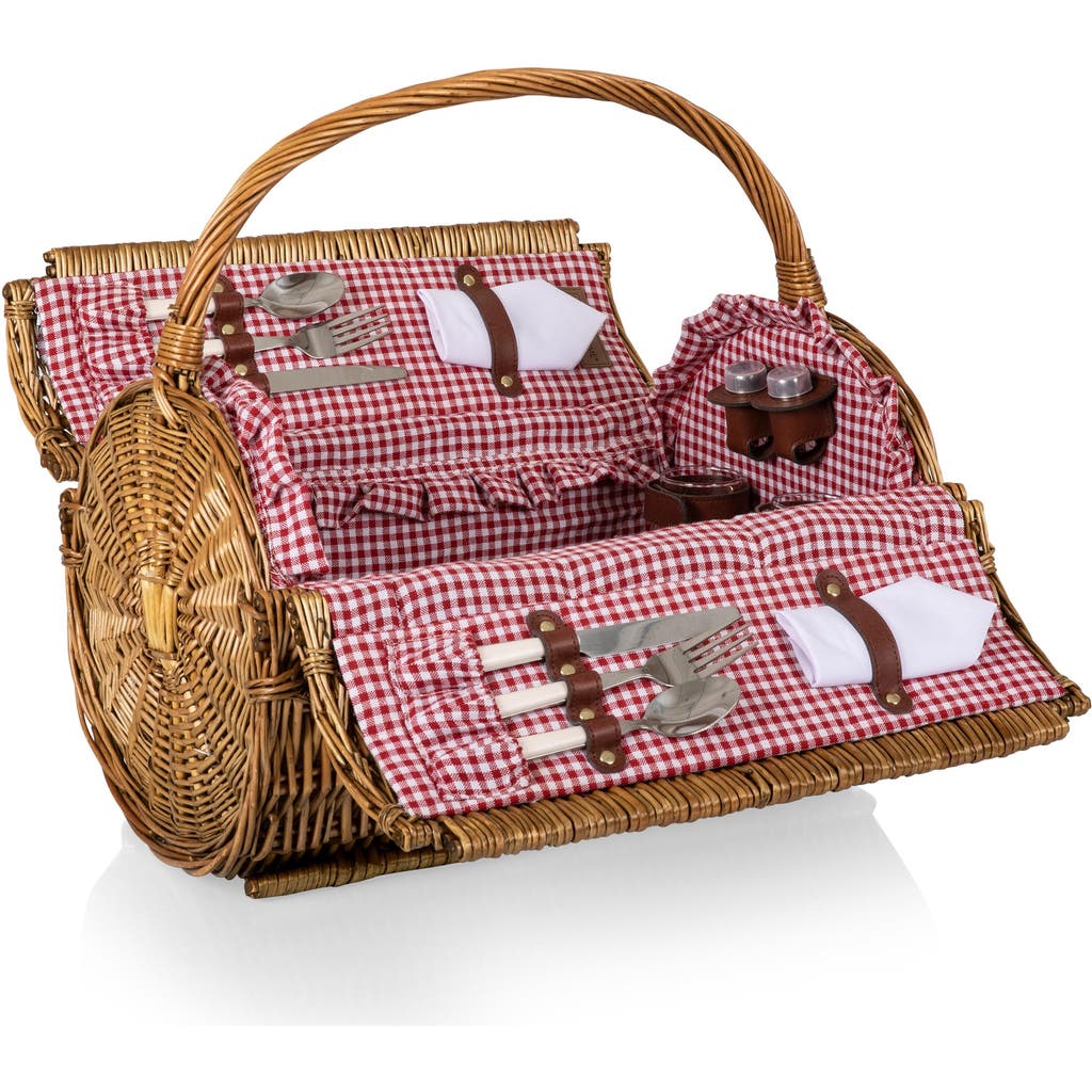 Picnic Time Barrel Picnic Basket In Multi