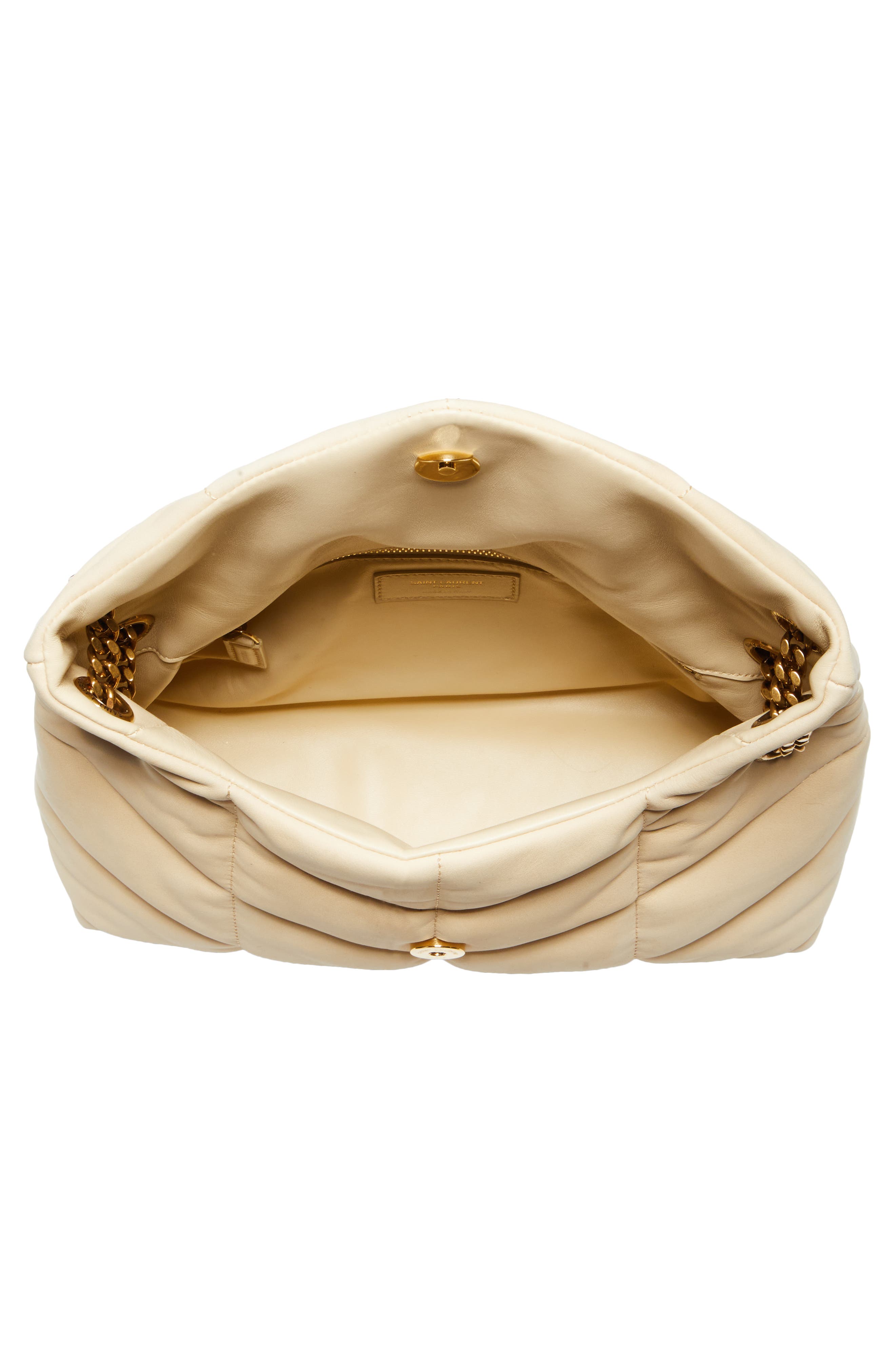 Saint Laurent Small Lou Leather Puffer Bag, Alternate, color, 