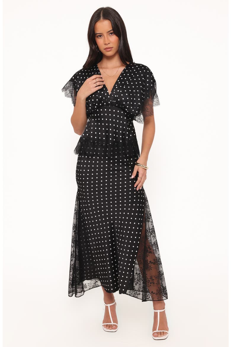 Ailbhe Lace Skirt, Alternate, color, BLACK POLKA DOT