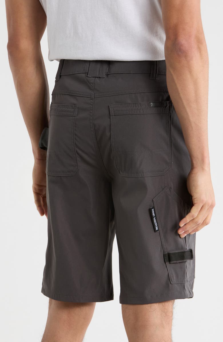 CARBON + CRAFT Water Resistant Technical Carpenter Shorts, Alternate, color, Charcoal