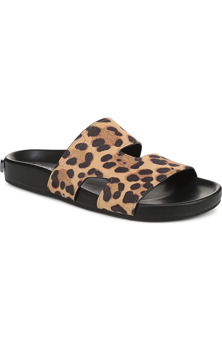 Franco Sarto Britt Leopard Print Slide Sandal, Main, color,