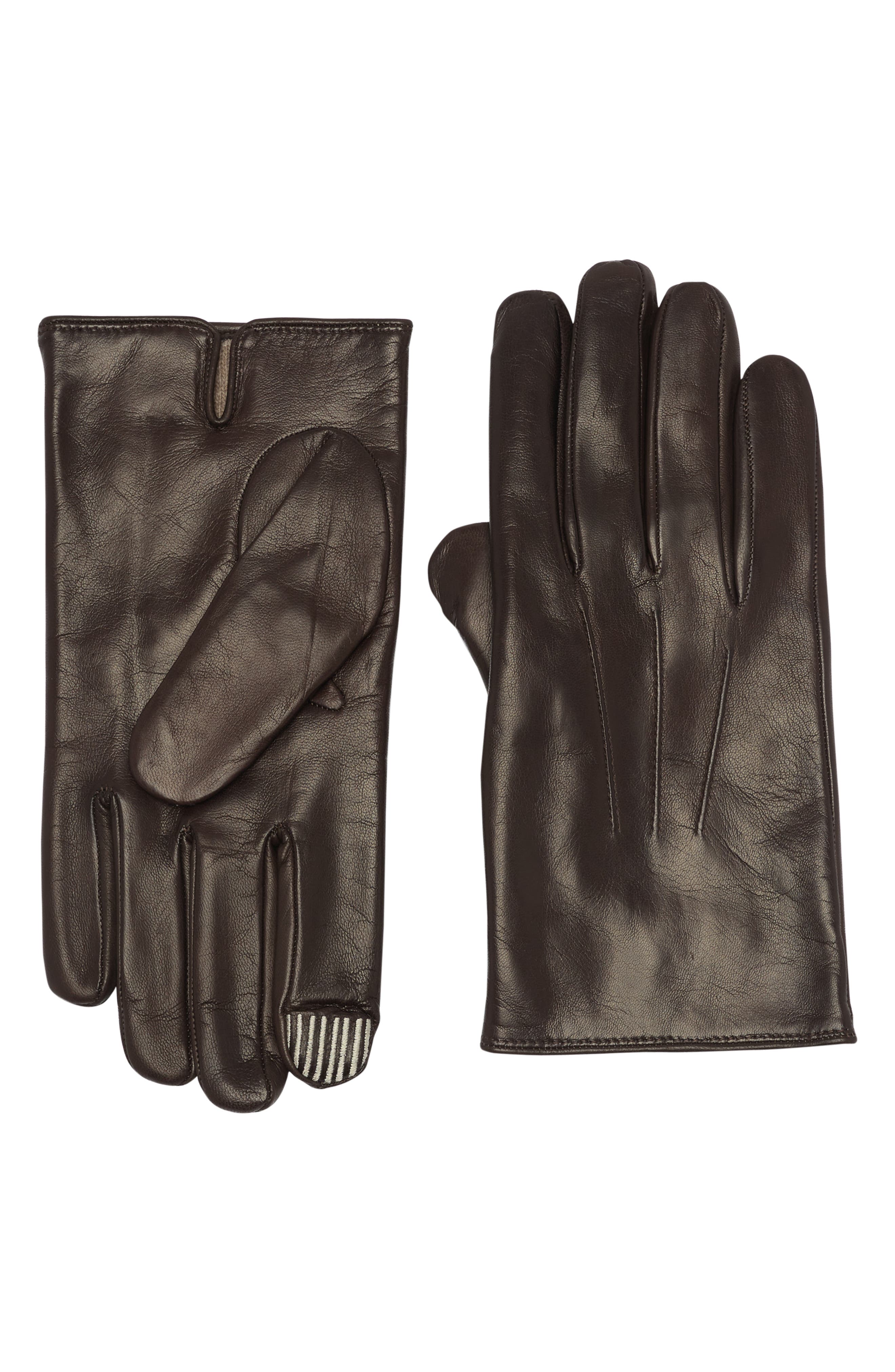 Portolano Cashmere Lined Faux Leather Gloves