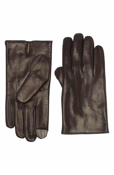 Portolano Cashmere Lined Faux Leather Gloves