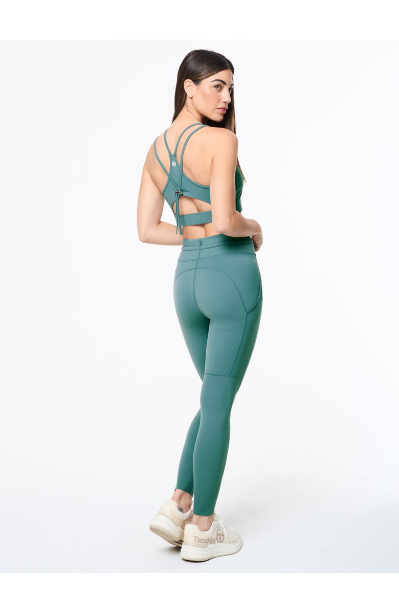 Sergio Tacchini Silvia Sports Bra, Alternate, color, Duck Green