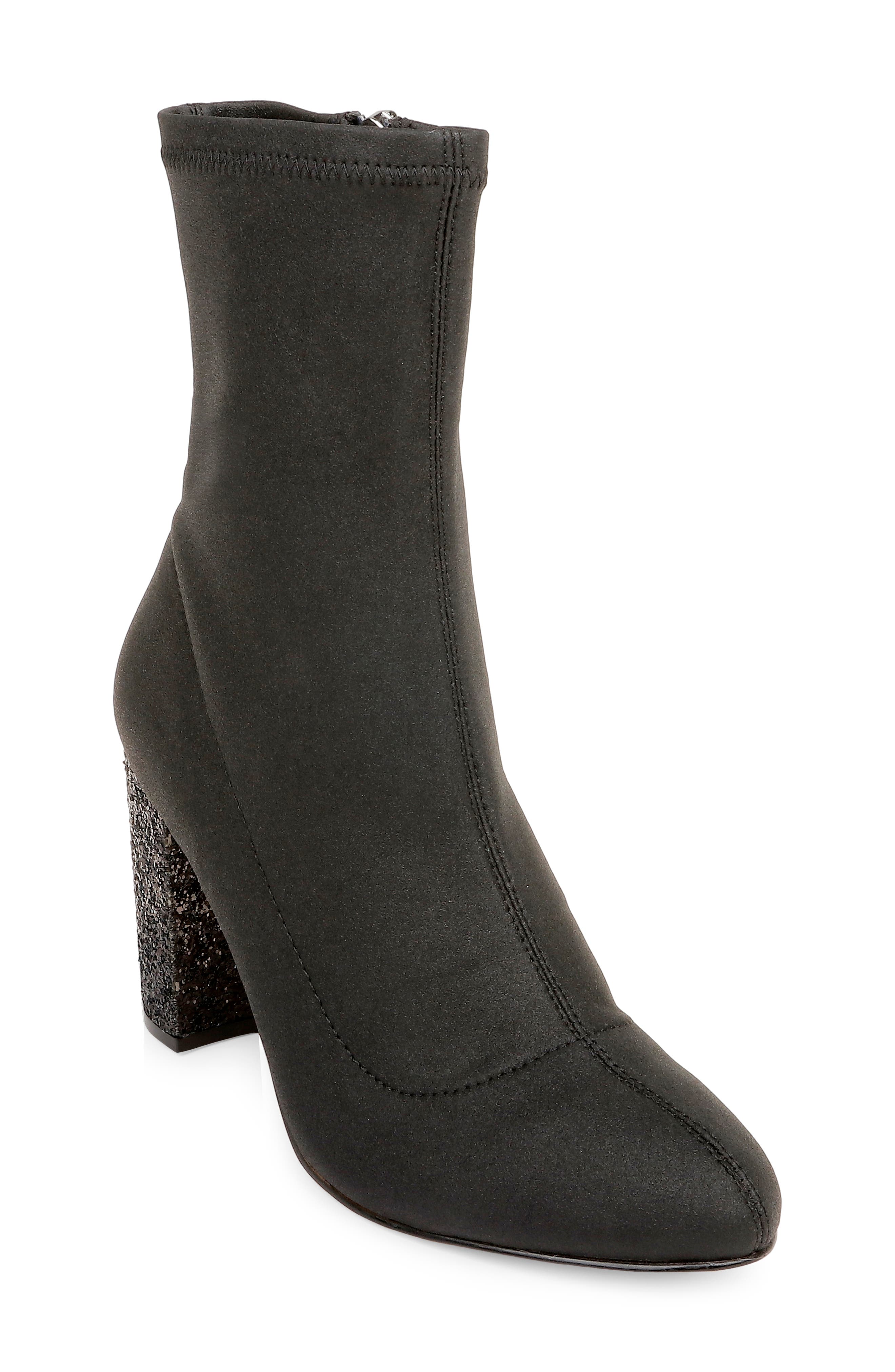 Jewel Badgley Mischka Jovanna Embellished Block Heel Bootie