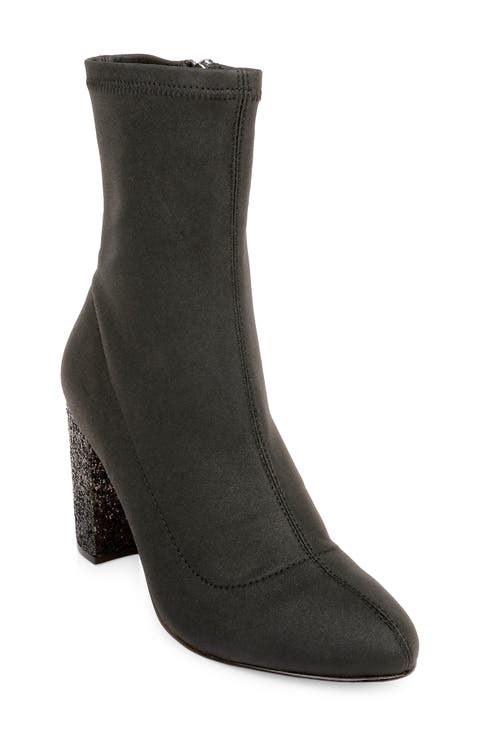 Jovanna Embellished Block Heel Bootie (Women)