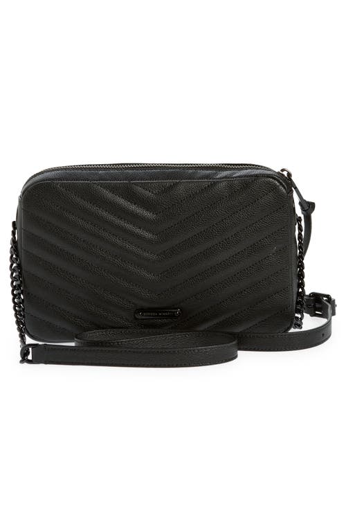 Rebecca Minkoff Edie Top Zip Convertible Crossbody Bag In Black