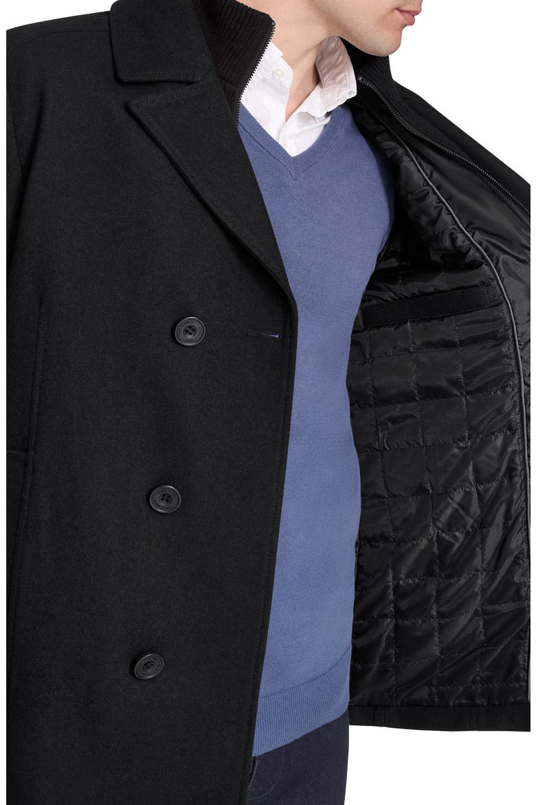 Classic Wool Peacoat, Alternate, color, BLACK