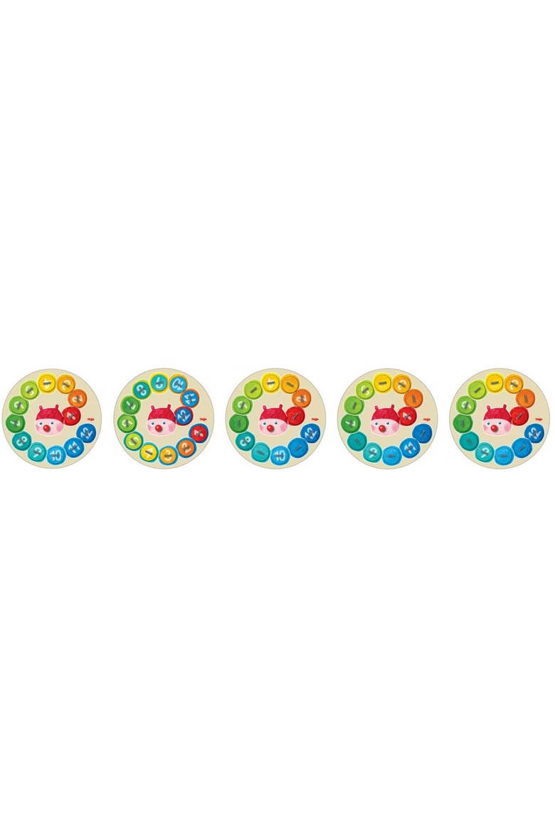 Rainbow Caterpillar Counting Threading Game, Alternate, color, Multi