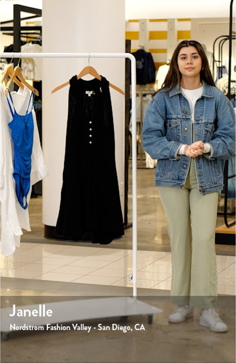 Button Front Cotton Cover-Up Minidress, sales video thumbnail