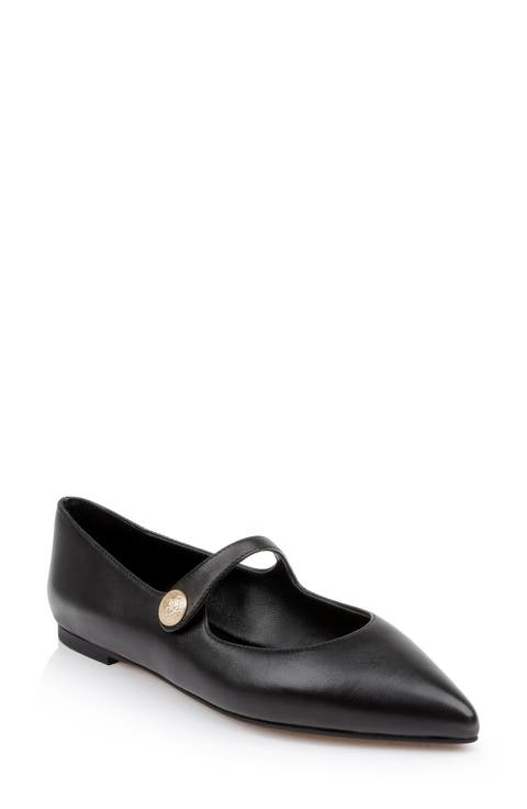 Gersende Mary Jane Pointed Toe Flat