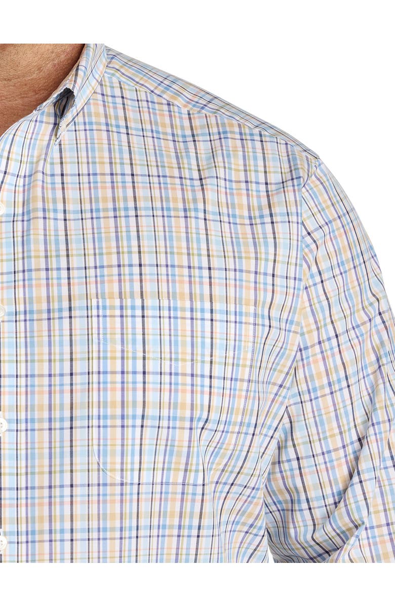Oak Hill by DXL Big & Tall Medium Plaid Performance Sport Shirt, Alternate, color, Multi