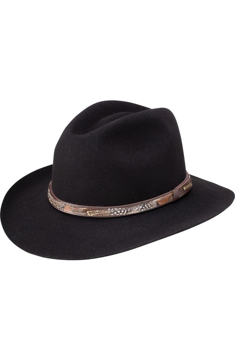 Stetson Jackson Hat, Main, color, Black