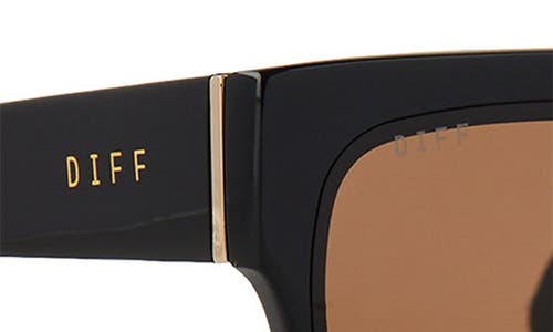 Diff Georgie 58mm Gradient Flat Top Sunglasses In Brown Gradient