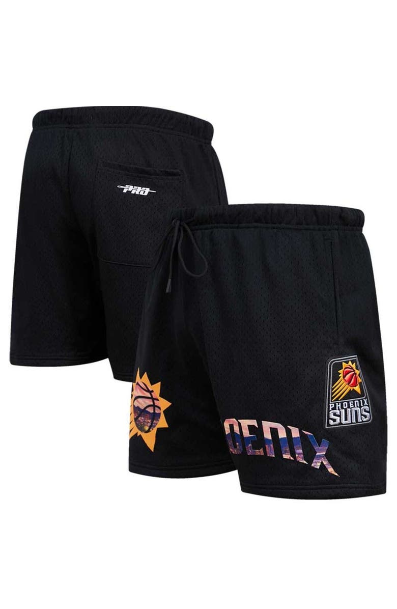 PRO STANDARD Men's Pro Standard Black Phoenix Suns City Scape Mesh Shorts, Main, color, Black