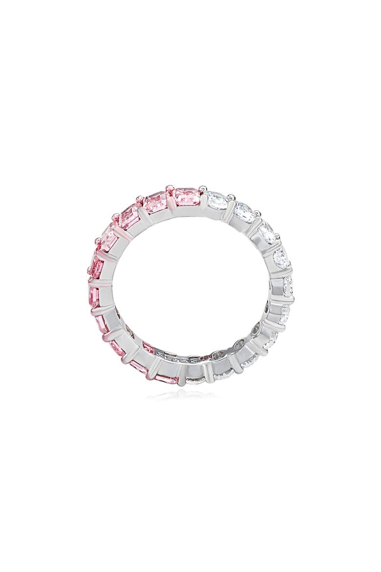 Half & Half Eternity Band Ring, Alternate, color, PINK