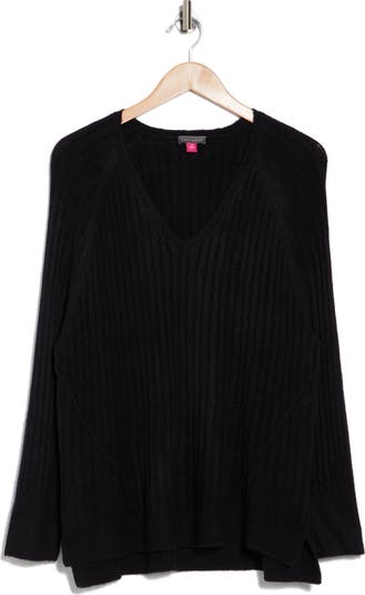 V-Neck Rib Sweater