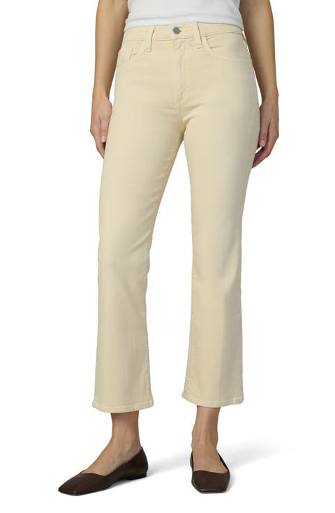 The Callie Crop Bootcut Jeans (Creme Brulee)
