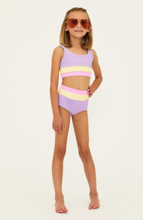 Beach Riot Kids' Little Mackenzie & Heidi Two-piece Swimsuit In Sublime