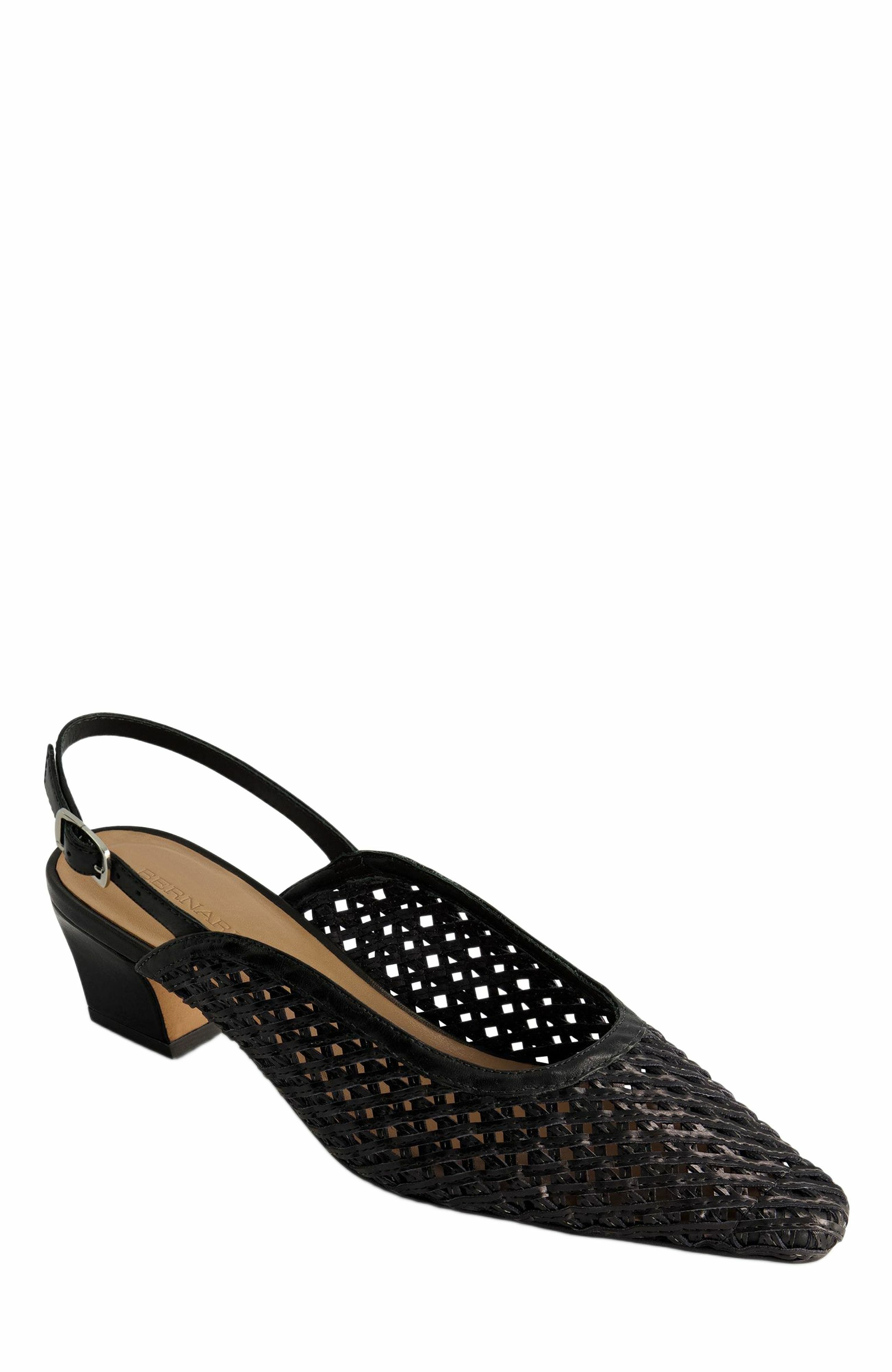 Bernardo Footwear Athena Woven Slingback Pump, Alternate, color, 