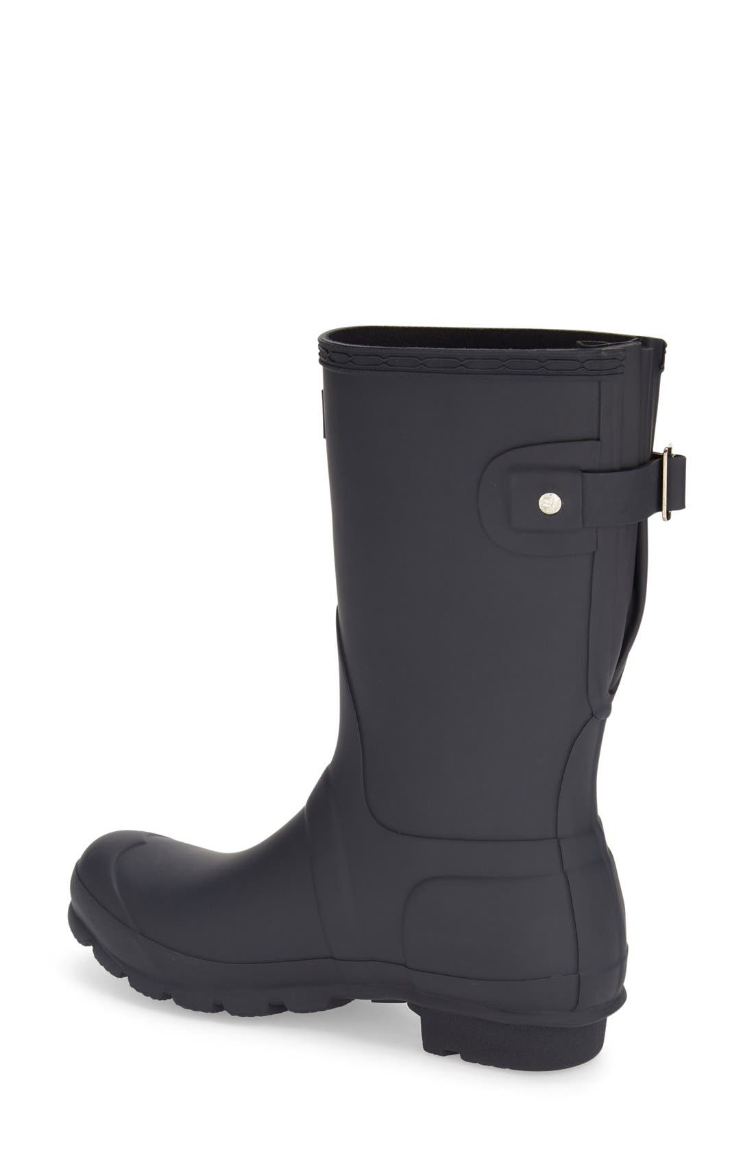 Original Short Back Adjustable Rain Boot, Alternate, color, NAVY