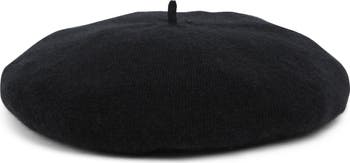 NORDSTROM WOMENS CASHMERE BERET PURPLE ASH OS NWOT Grape | Classic Wool Beret | WoolOvers US main image 3
