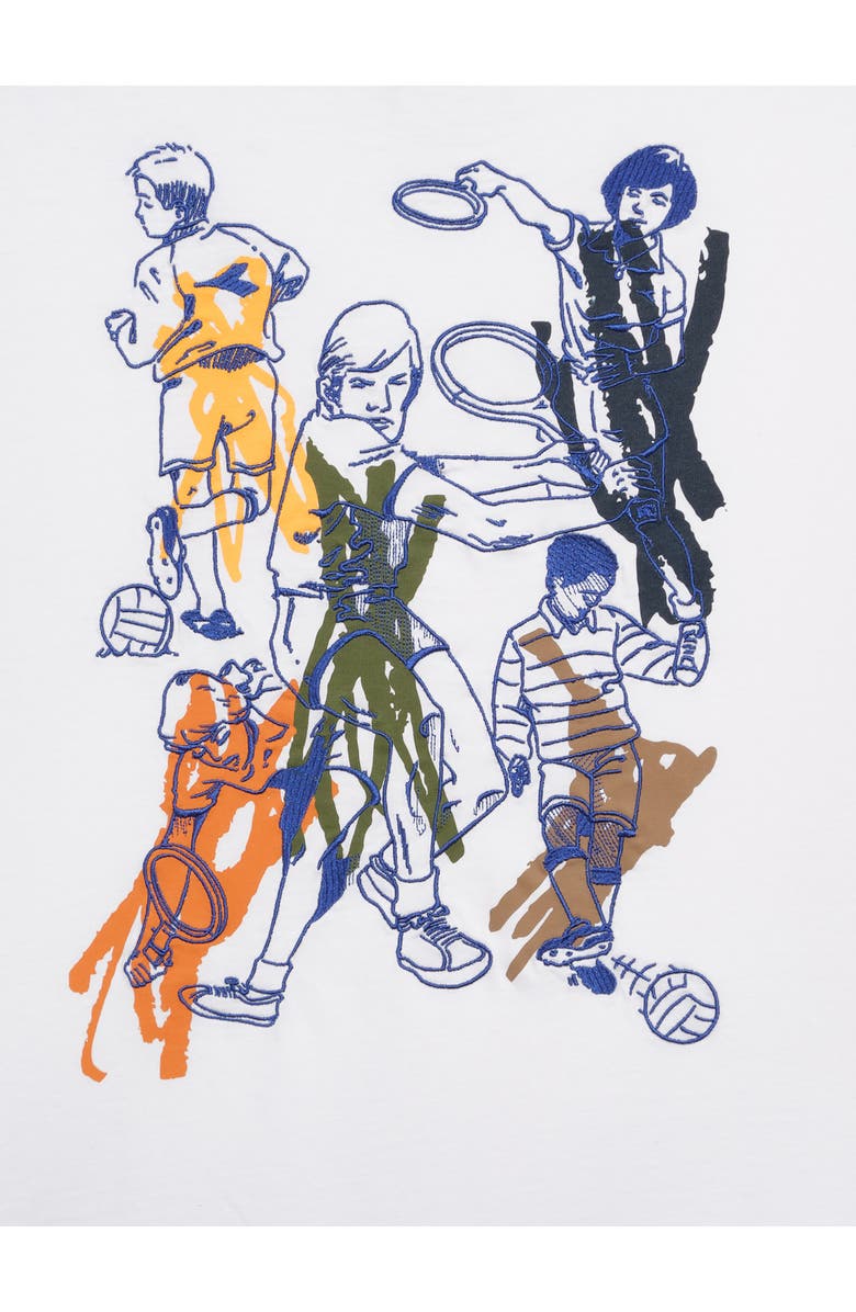 Diadora Legacy II Embroidered Cotton Graphic T-Shirt, Alternate, color, Optical White