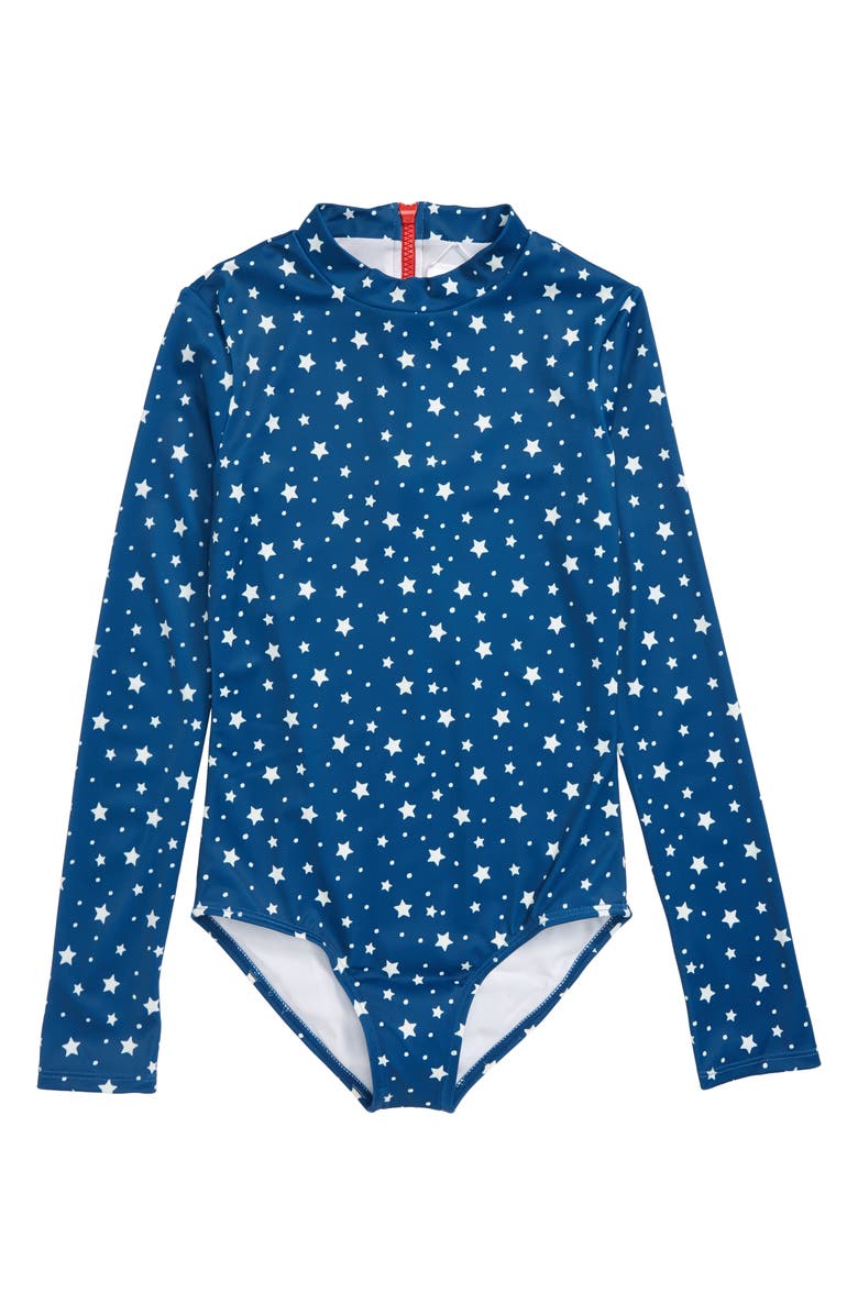 Billabong Free Babe One-Piece Rashguard Swimsuit, Main, color, 