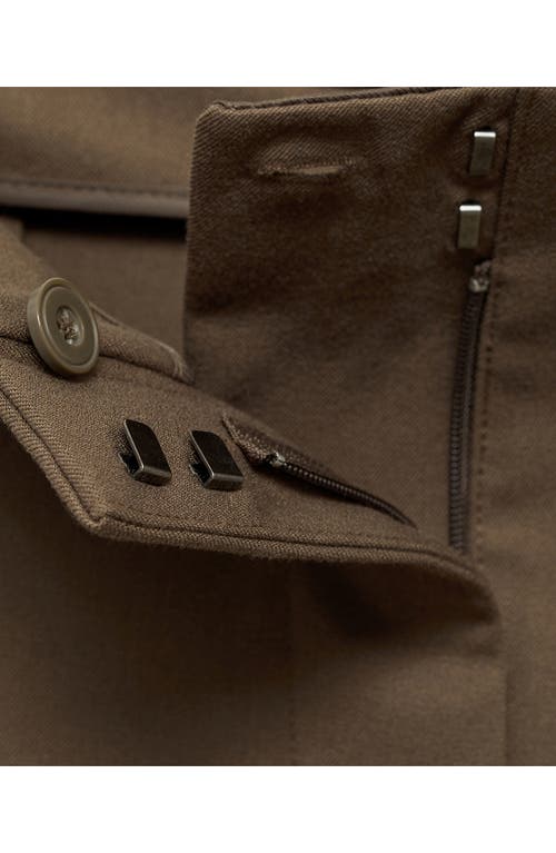Mango Flare Pants In Medium Brown