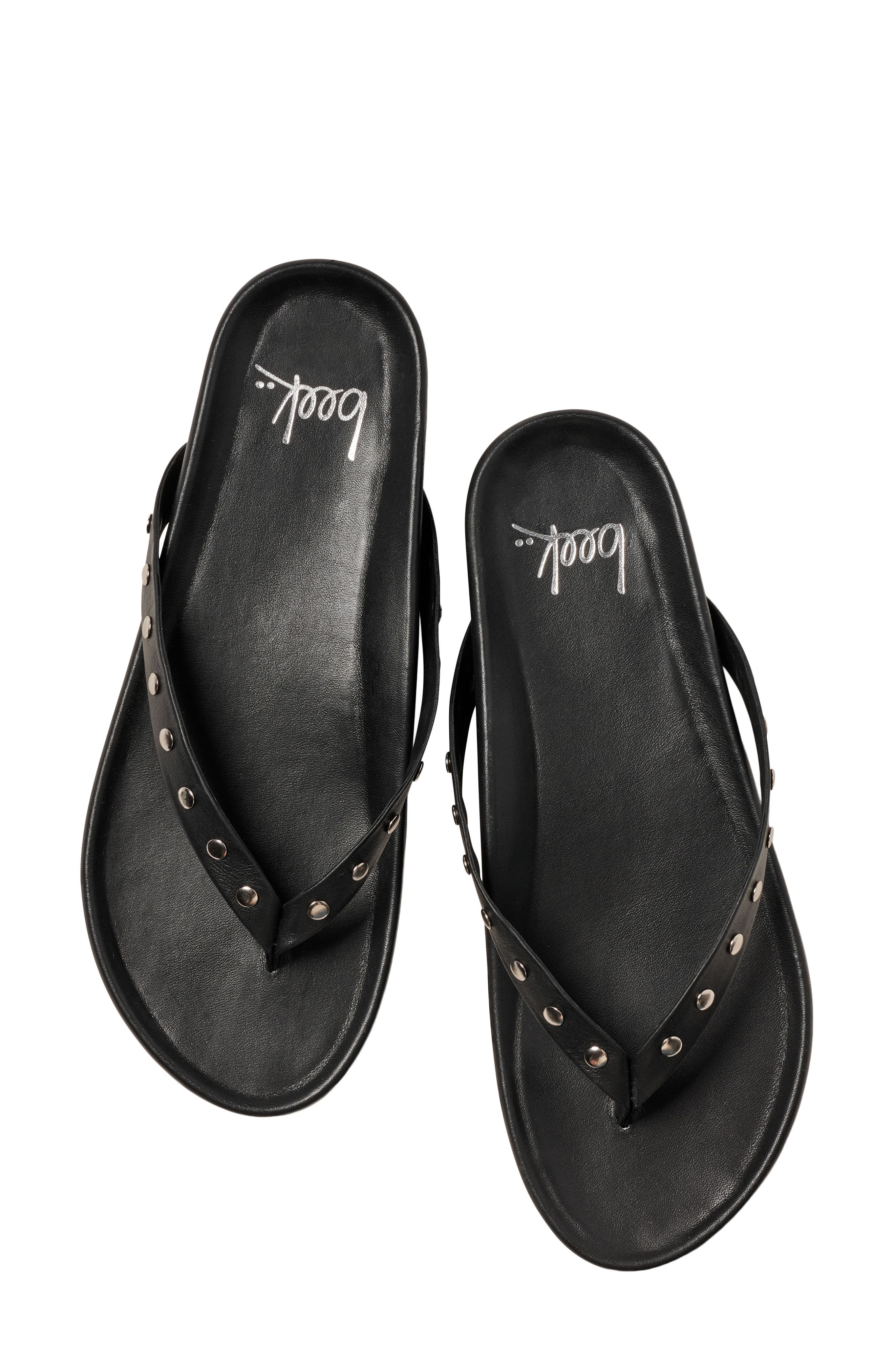 Beek Tringa Flip Flop, Alternate, color, Black Silver