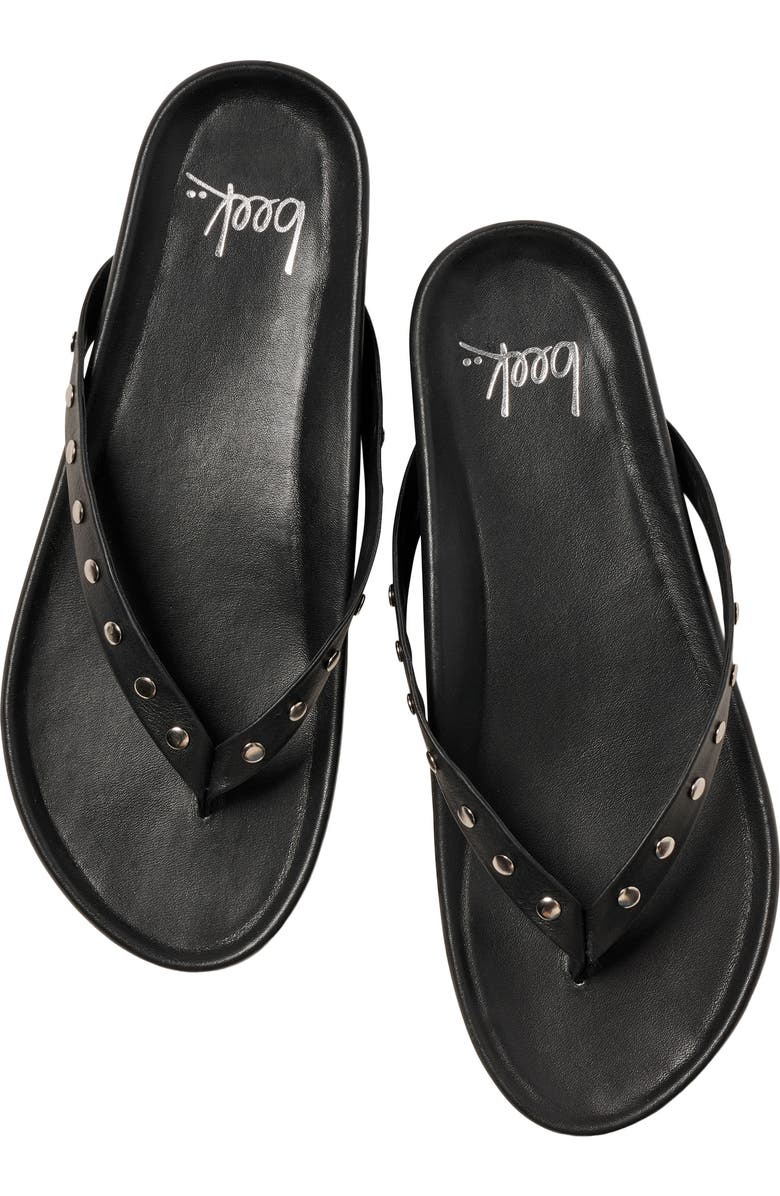 Beek Tringa Flip Flop, Alternate, color, Black Silver