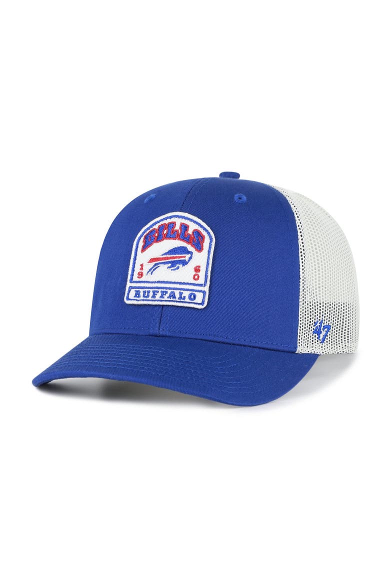 Men's '47  Royal Buffalo Bills  Headstone Trucker Adjustable Hat, Main, color, Royal