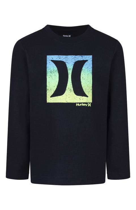 Kids' Hurley Icon Long Sleeve Thermal T-Shirt (Little Kid & Big Kid)