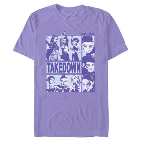 Men's KPop Demon Hunters Takedown Huntrix Logo  Graphic T-Shirt