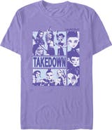 KPop Demon Hunters Men's KPop Demon Hunters Takedown Huntrix Logo  Graphic T-Shirt