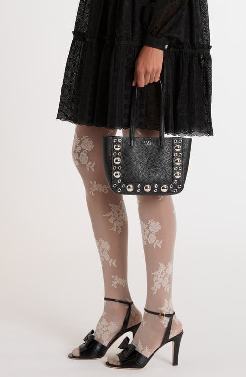 Valentino Nellcote Mini Leather Tote Bag In Black