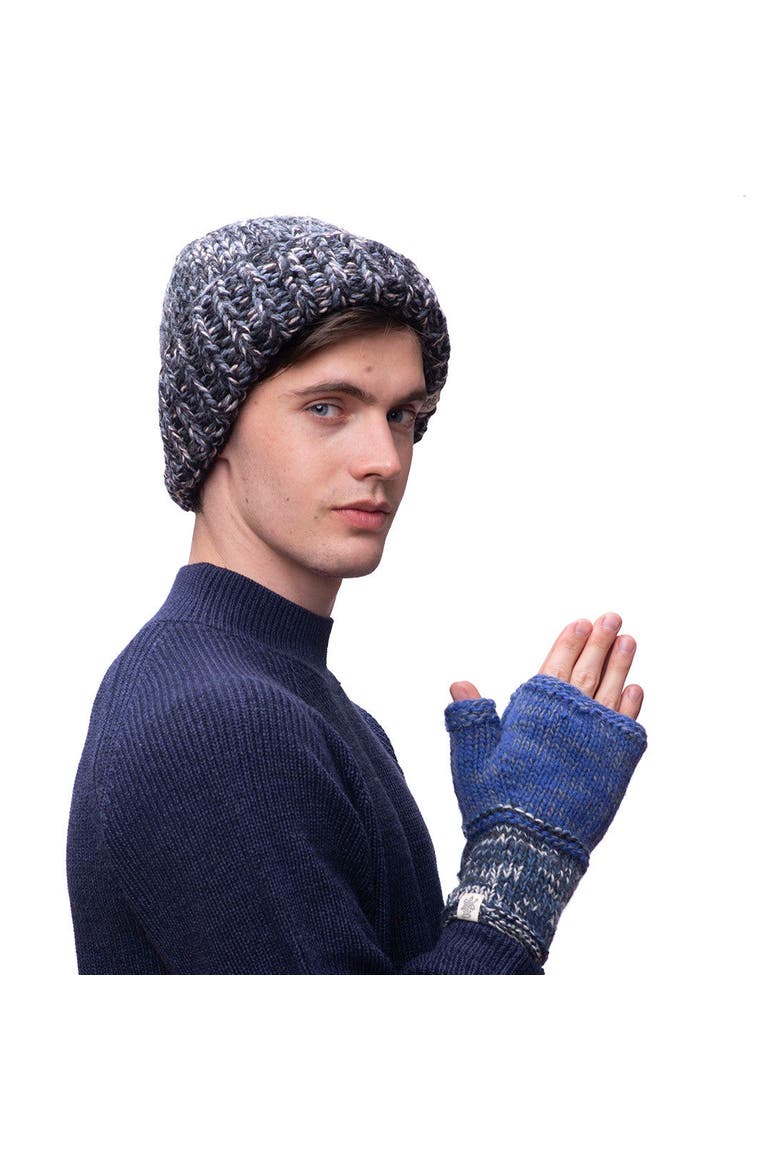 Marbled Rib Fold Beanie, Alternate, color, Army
