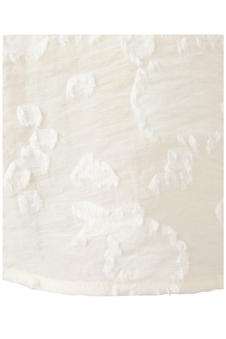Vivi Tonal Jacquard Top, Alternate, color, OFF WHITE